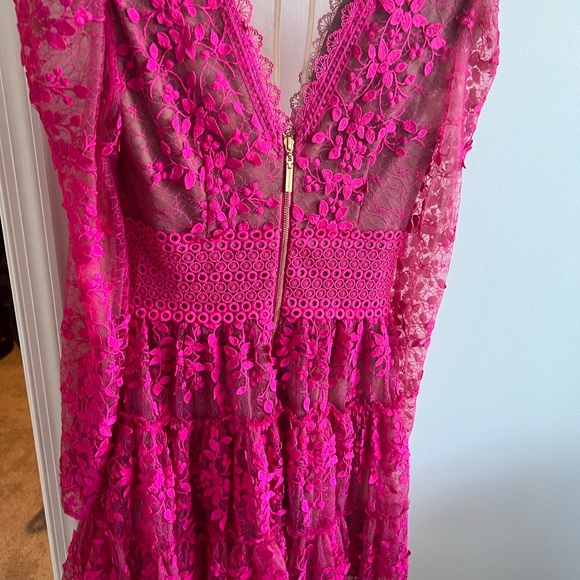 Bronx and Banco Megan Fuchsia Mini Dress - Picture 3 of 6